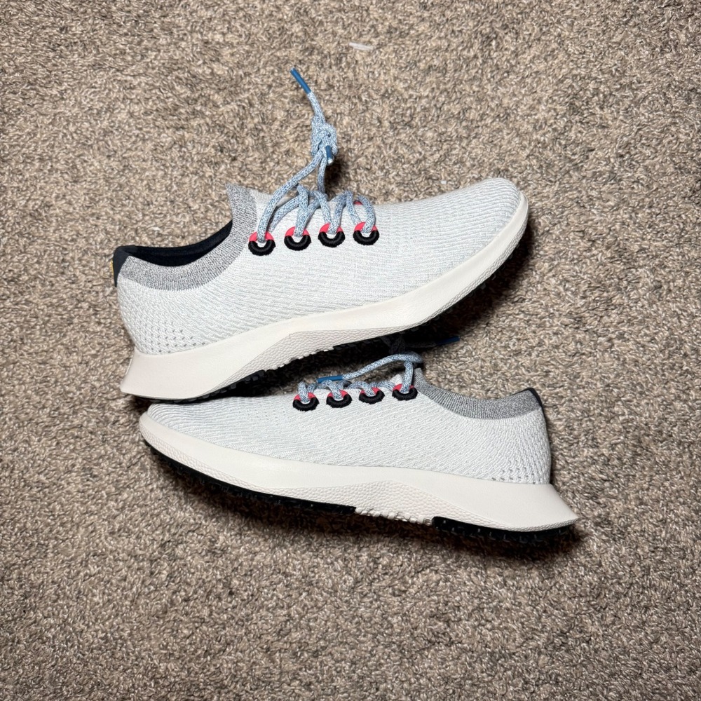 Allbirds Tree Dasher 2 Mens 10 Blizzard Grey Pink Running Shoes TD2 M10